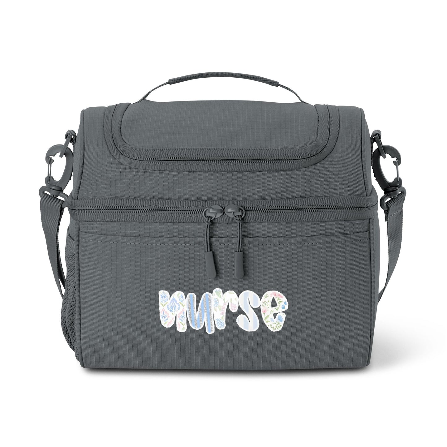 Nurse Floral Script Cooler Bag & Lunchbox