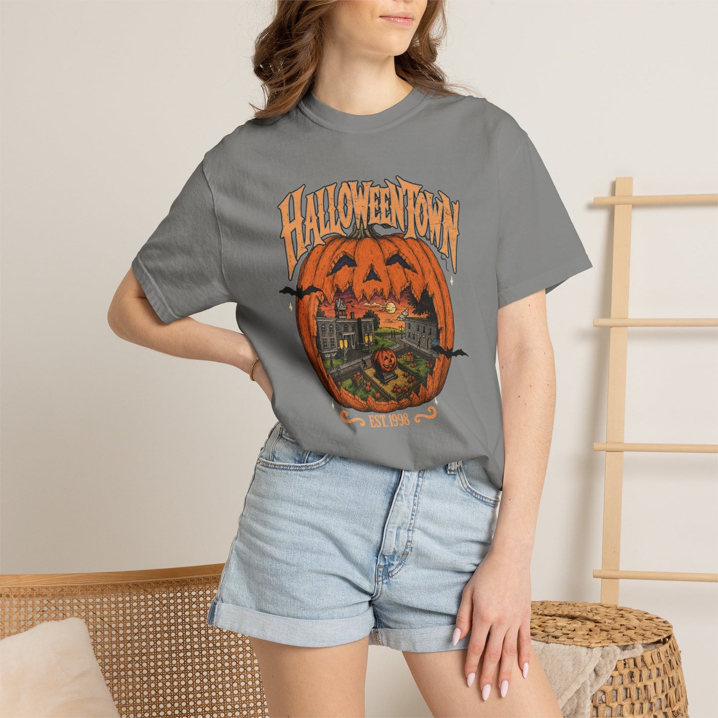 Halloween Town Pumpkin Graphic T-Shirt