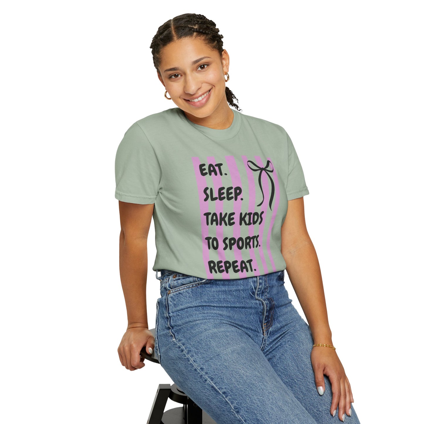 Brooke's "Eat. Sleep. Take Kids to Sports. Repeat." T-Shirt