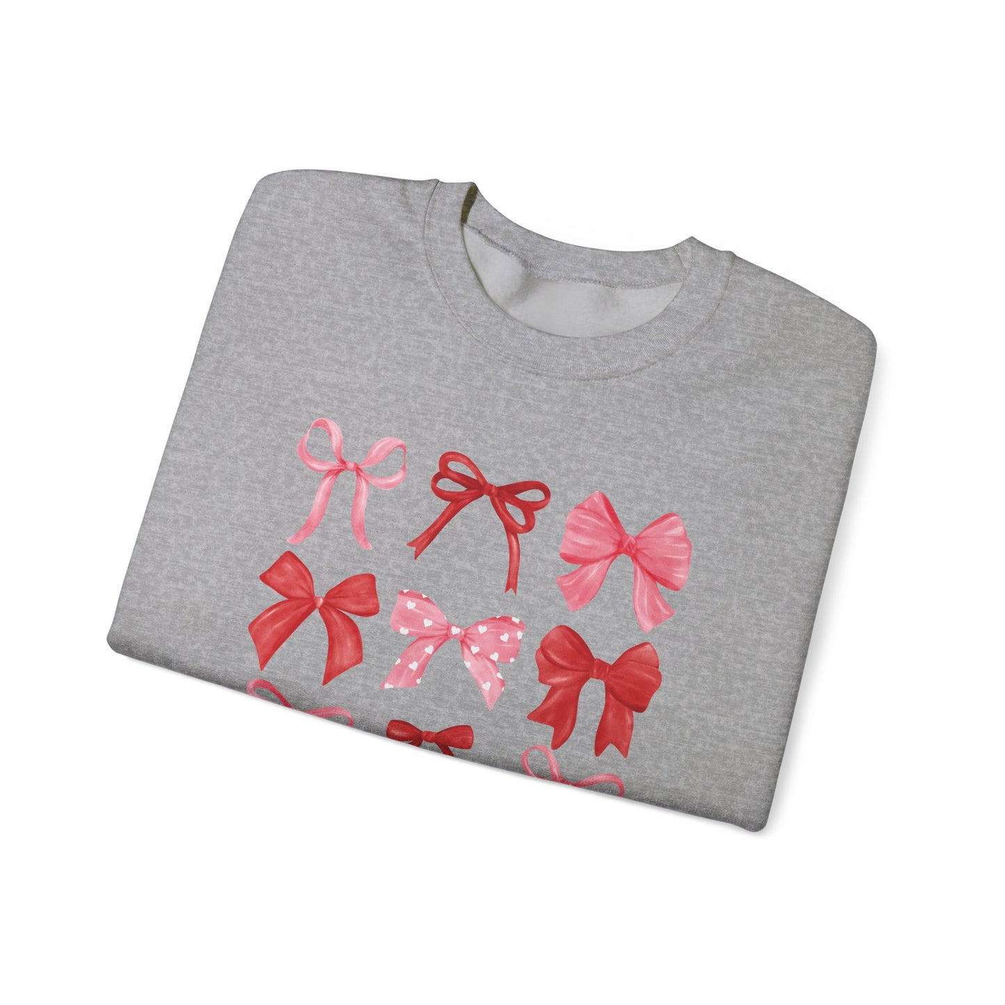 Bow Pattern Crewneck Sweatshirt