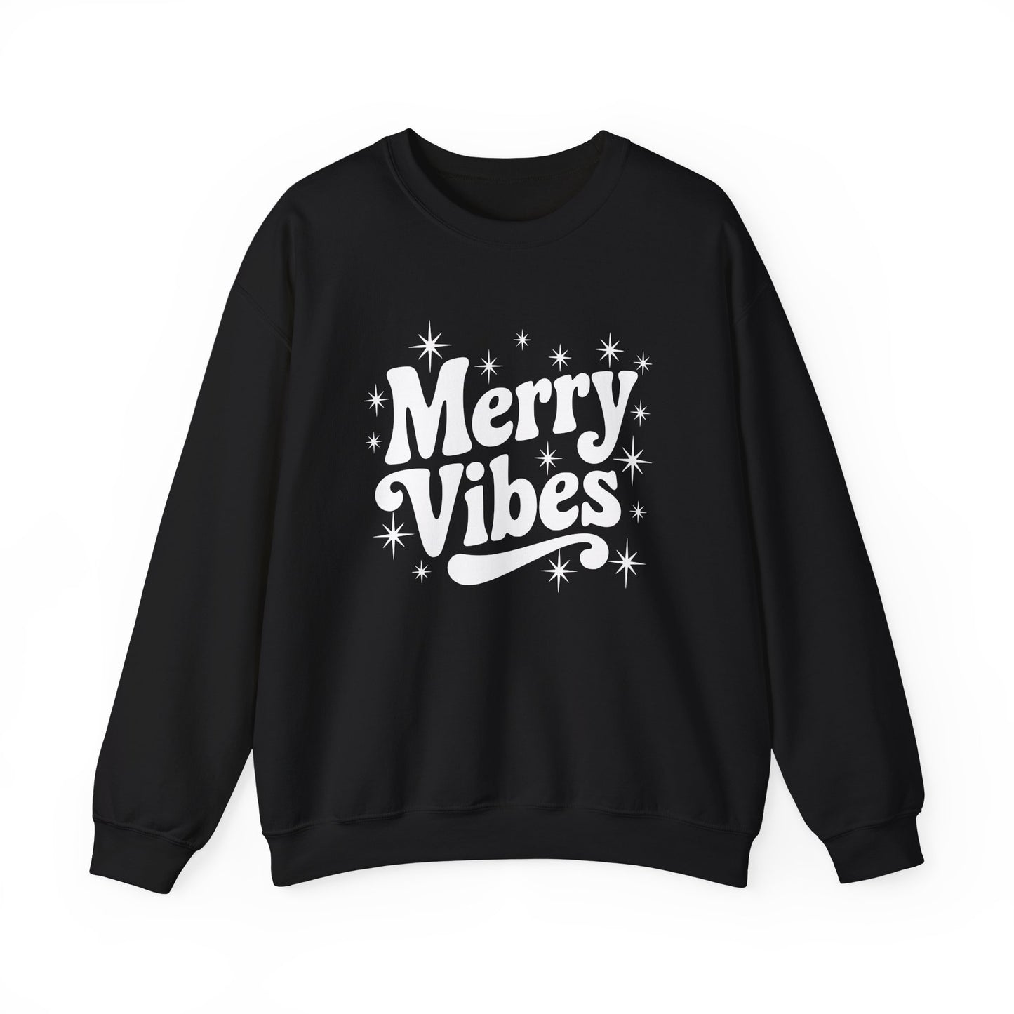 Merry Vibes Christmas Crewneck Sweatshirt