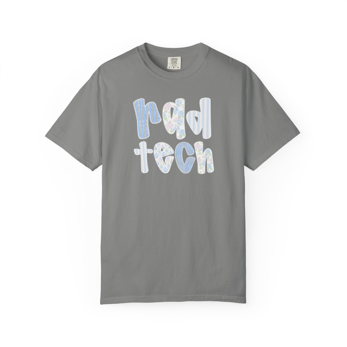 Rad Tech T-Shirt — Retro Floral 'rad tech' Graphic Tee for Radiologic Technologists