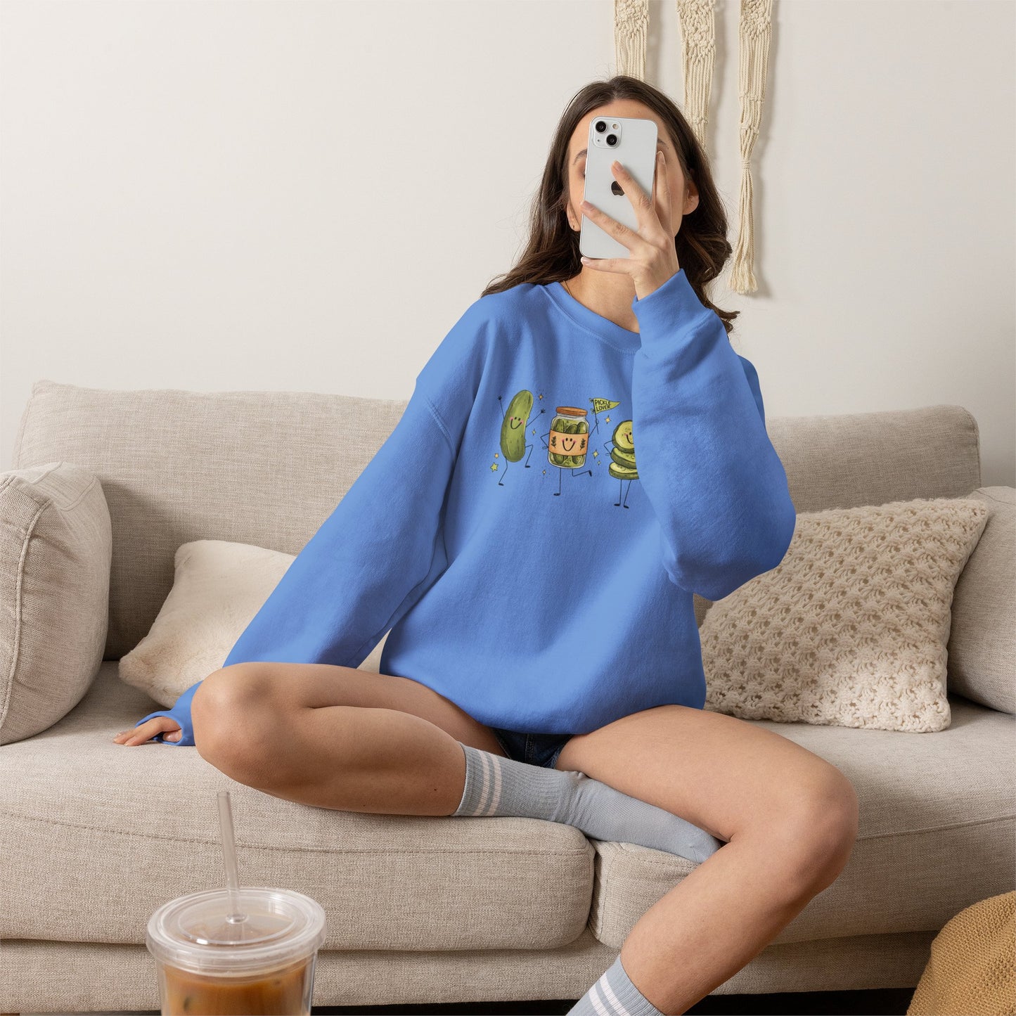 Pickle Friends Crewneck Sweatshirt — Pickle Lover Graphic