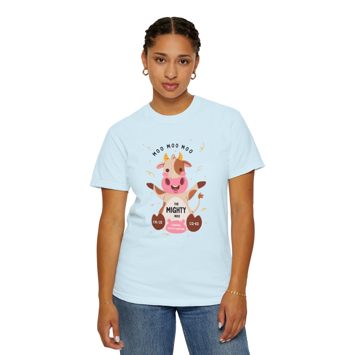 Mighty Moo Cow Graphic T-Shirt — Cute Farm Animal Tee