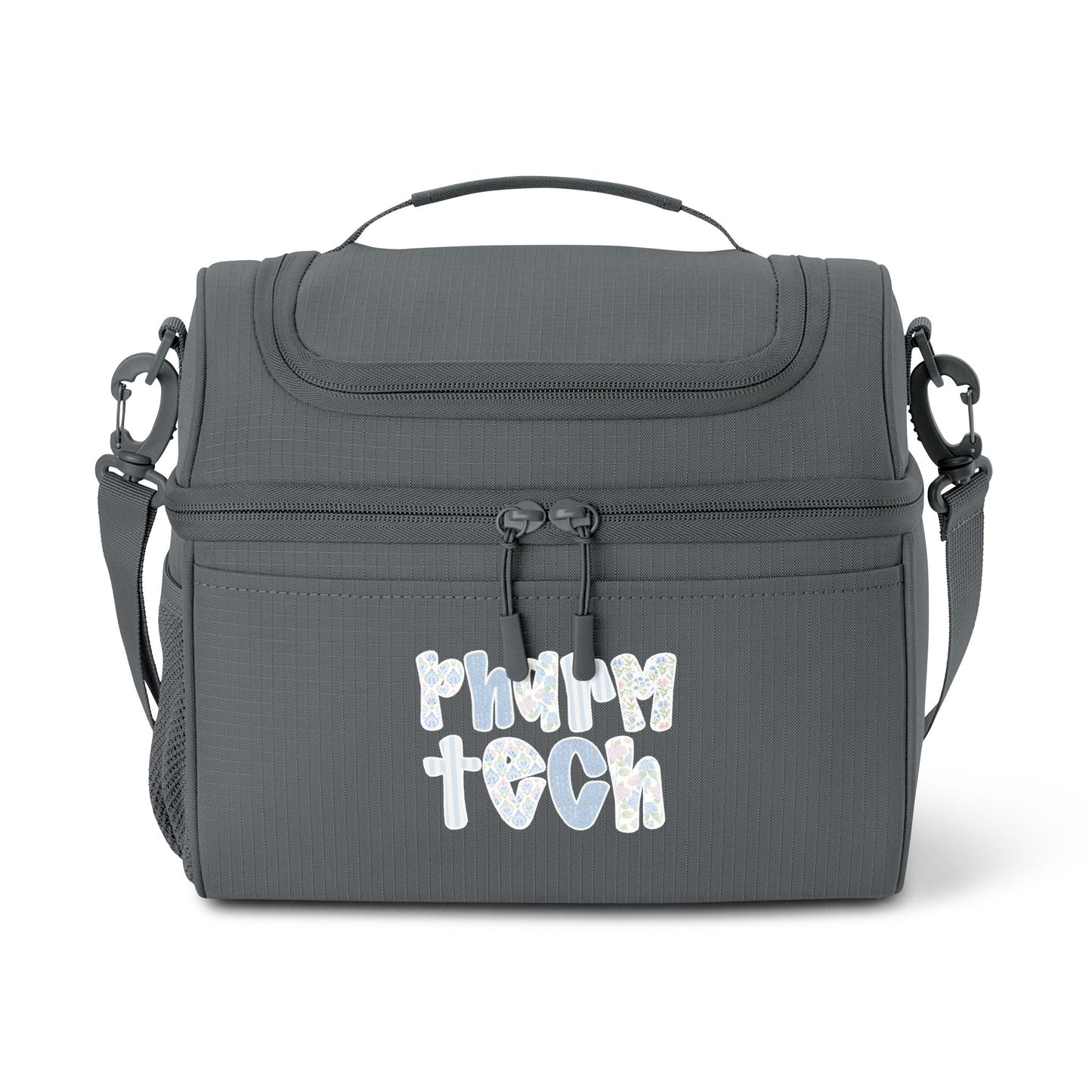 Insulated Cooler Bag — 'Pharm Tech' Holographic Lunch Cooler for Work & Travel