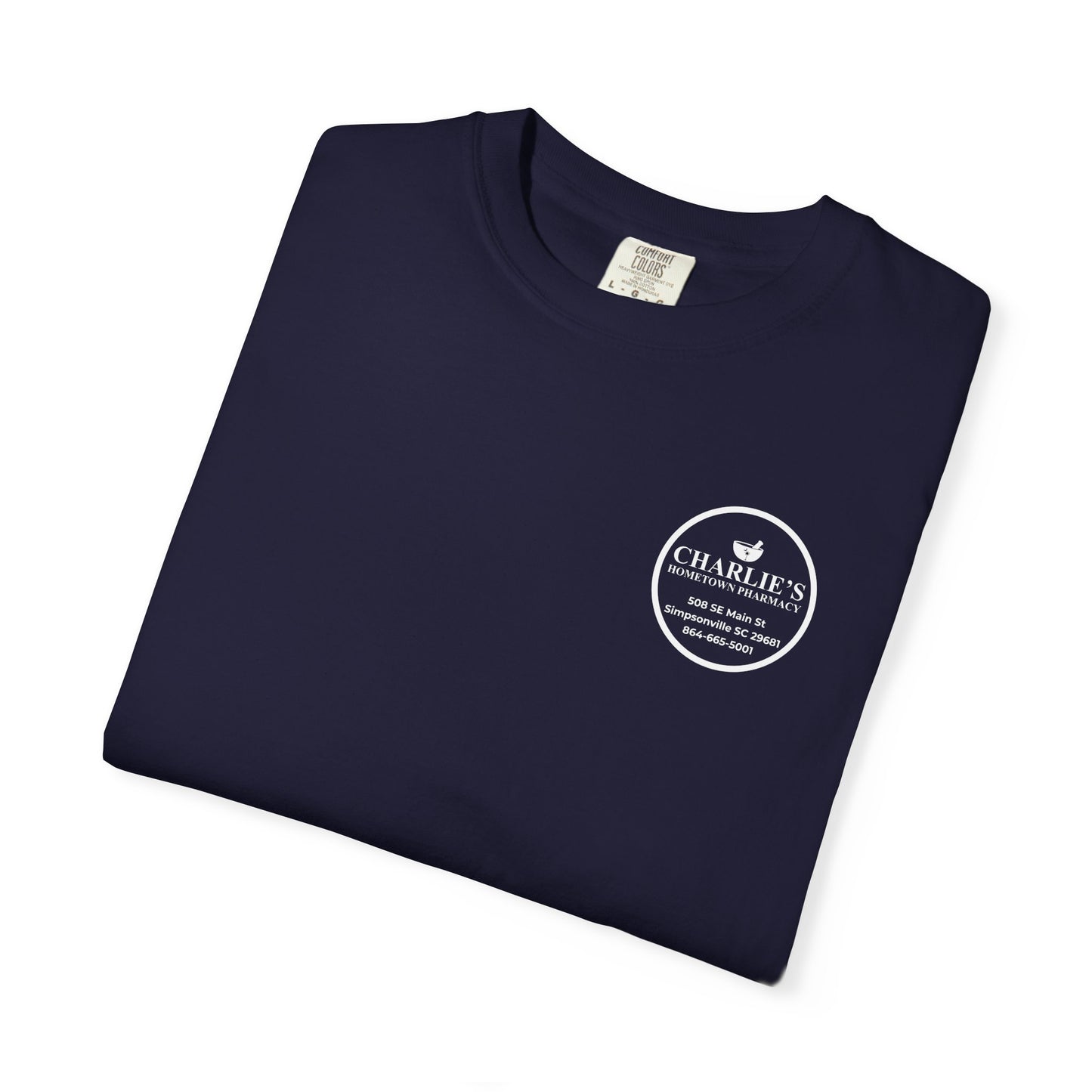 Pharmacy Logo T-Shirt — Charlie’s Hometown Pharmacy Logo Tee