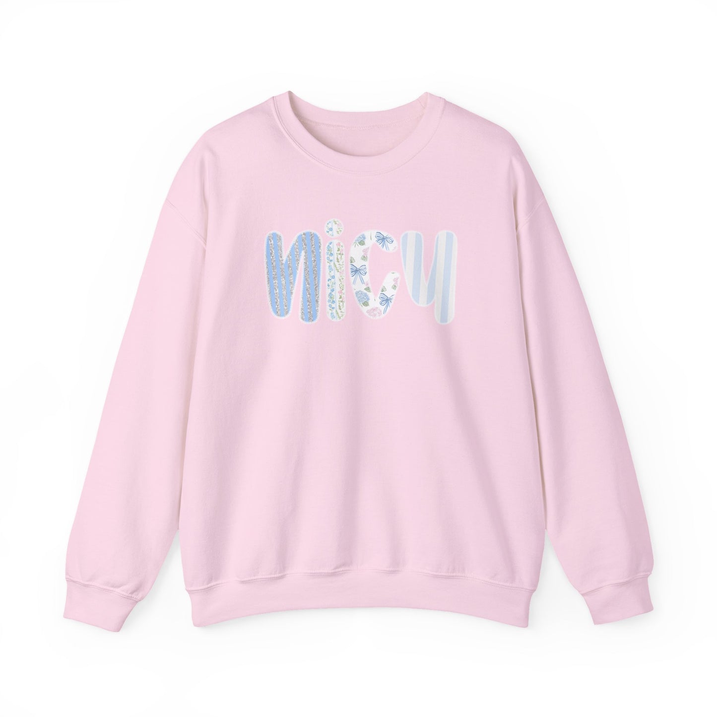 Cozy 'NICU' Pastel Pattern Crewneck Sweatshirt