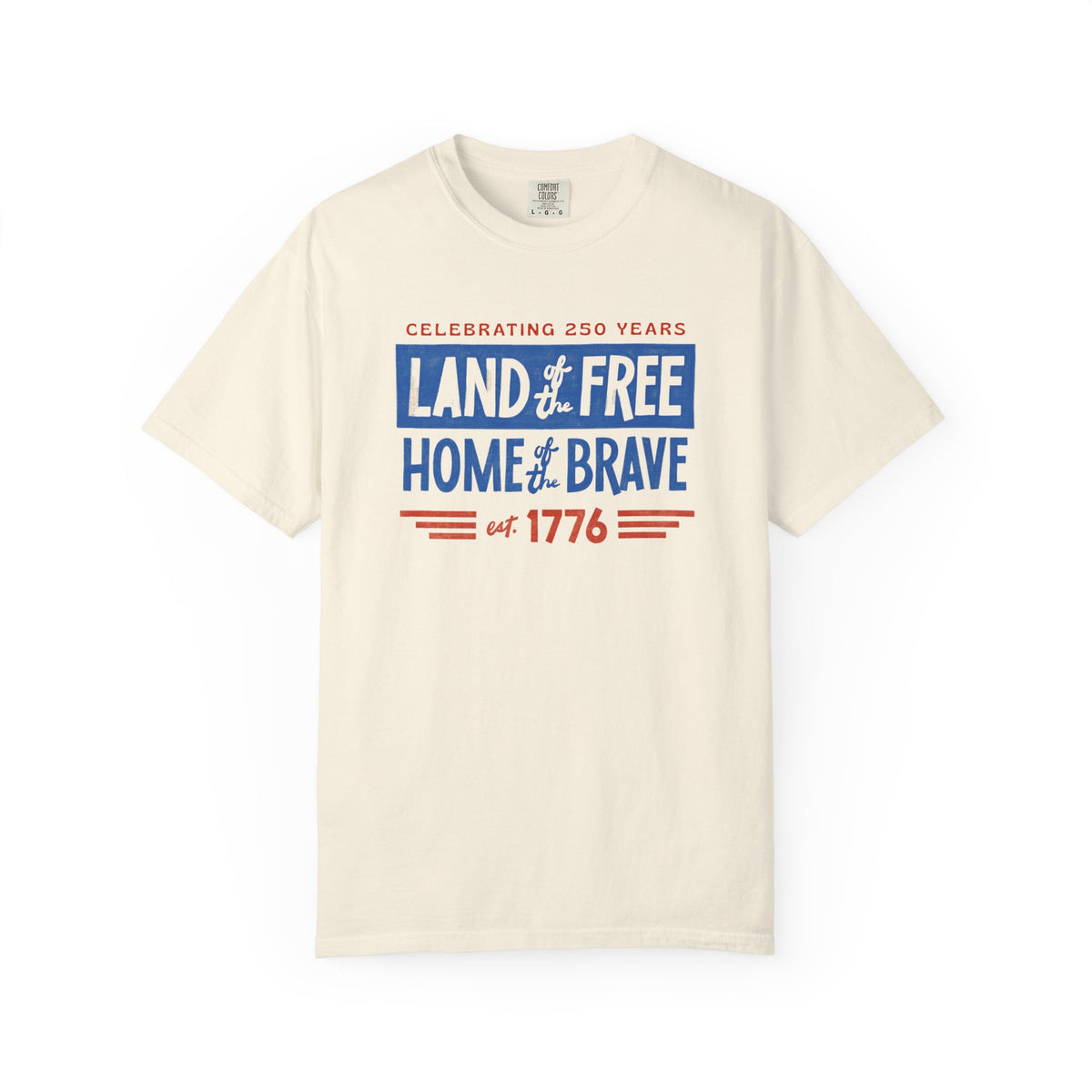 Patriotic 'Land of the Free, Home of the Brave' T-Shirt