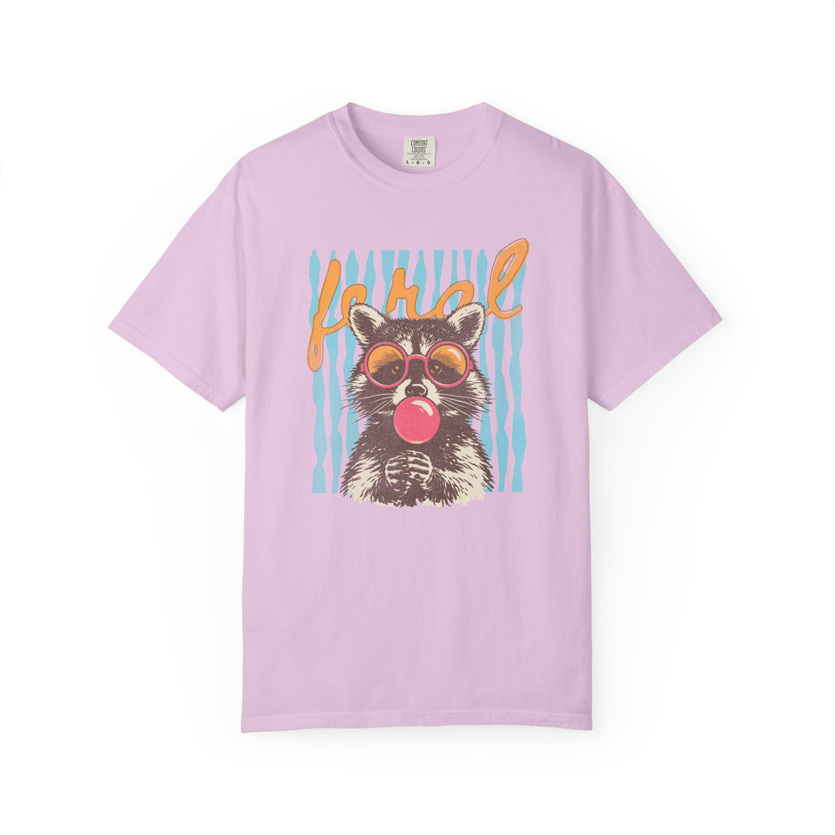 Raccoon Bubblegum Tee — Vintage Sunglasses Graphic T-Shirt