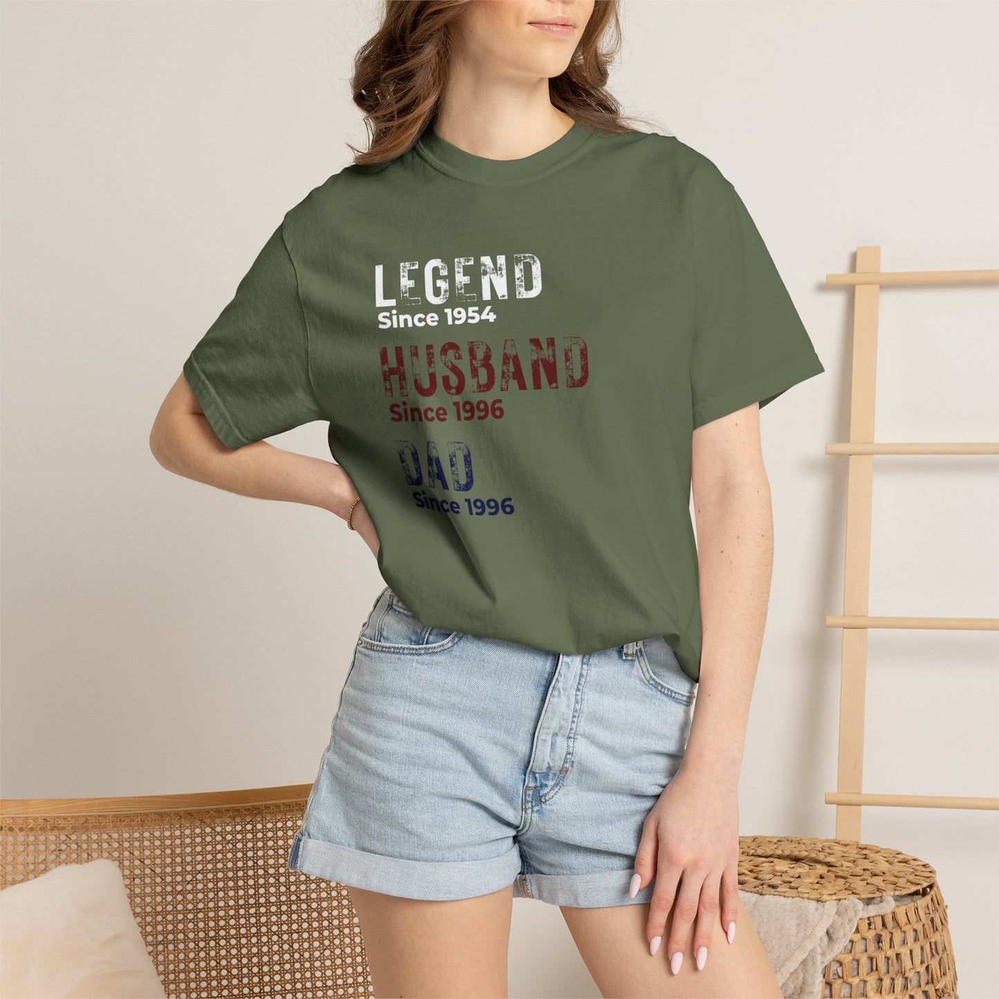 CUSTOM Legend, Husband, Dad T-Shirt — Vintage Tribute Tee