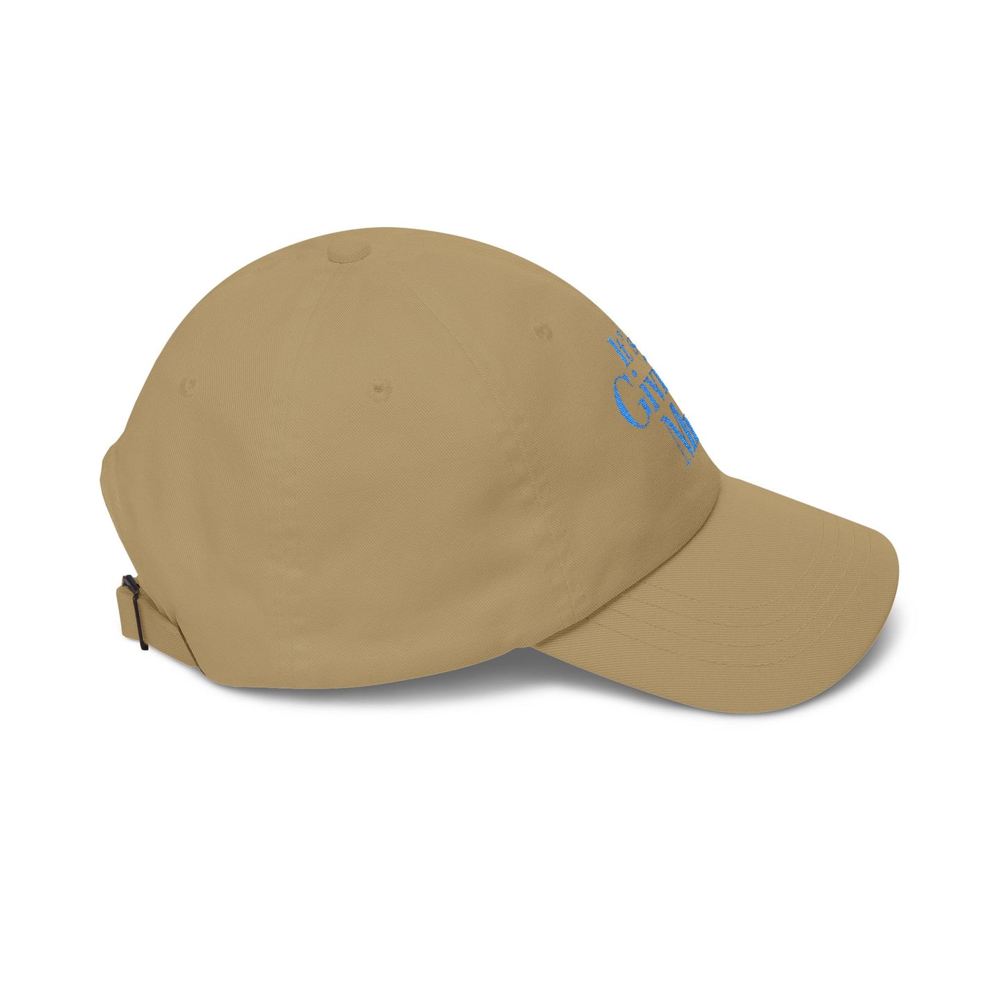 Dad Cap — "It's Giving Mrs" Embroidered White Baseball Hat