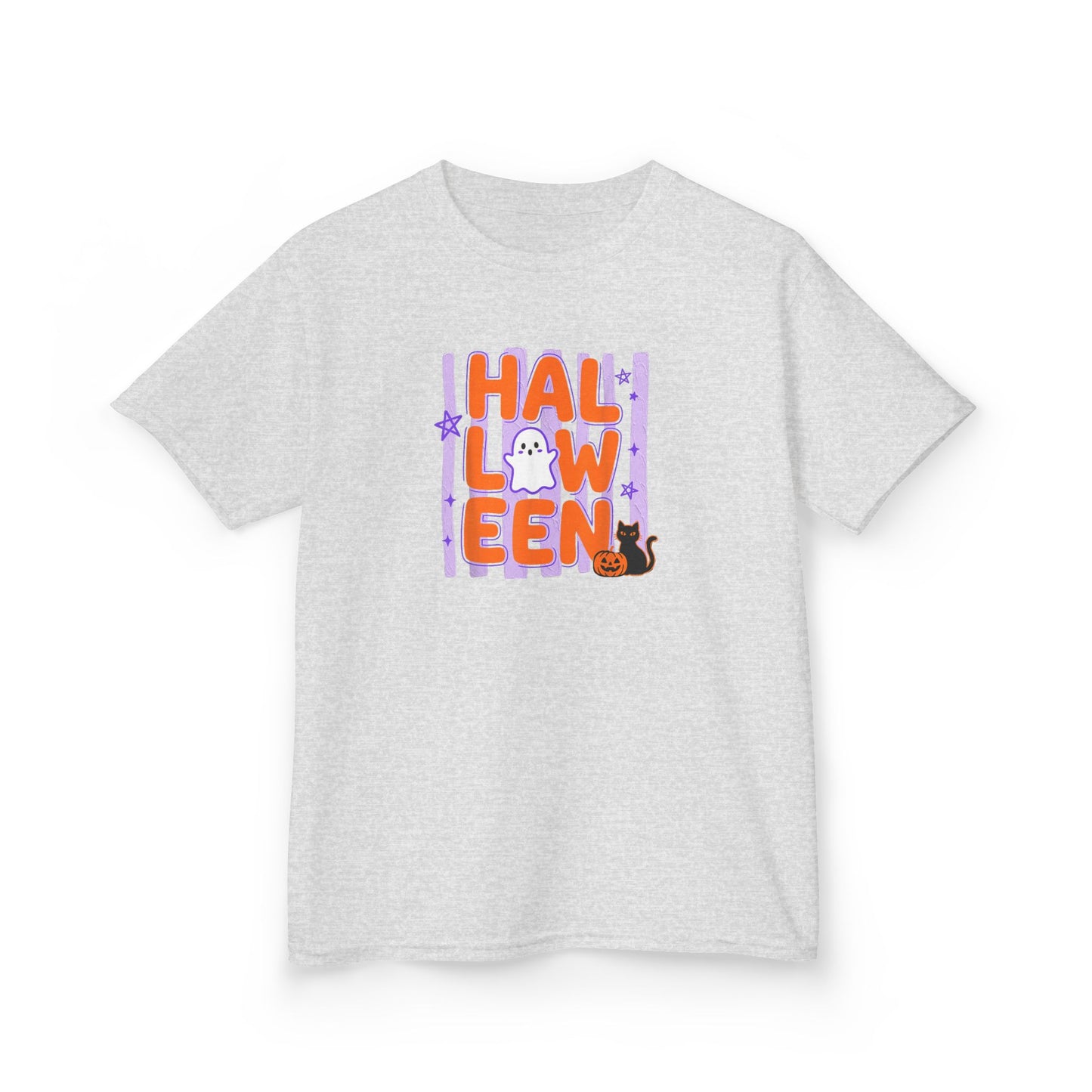Kids Halloween Tee - Cute Ghost, Pumpkin & Cat Trick-or-Treat Shirt