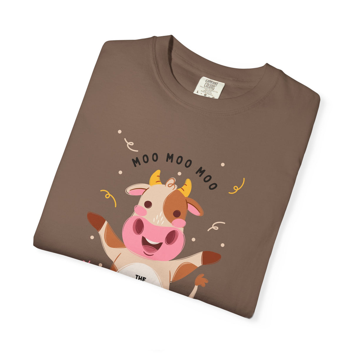Mighty Moo Cow Graphic T-Shirt — Cute Farm Animal Tee