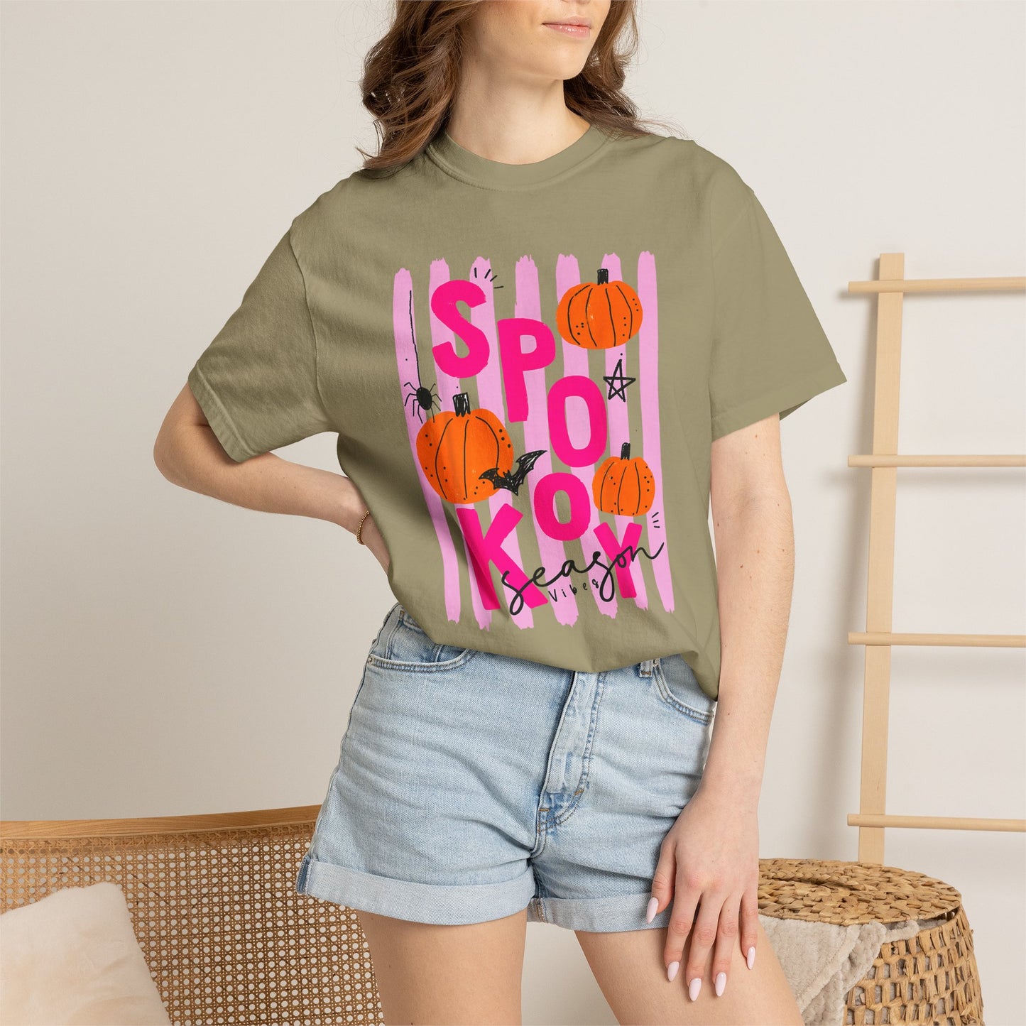 Spooky Season Vibes Pumpkin Tee