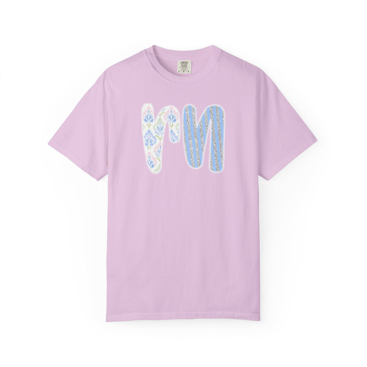 Retro 'RN' Floral Graphic T-Shirt — Garment-Dyed Casual Tee