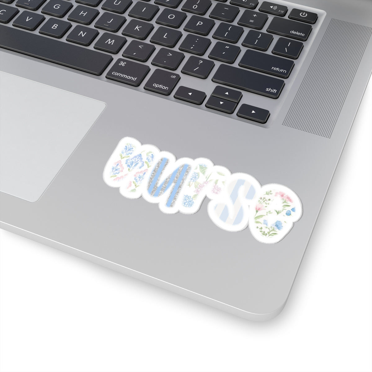 Nurse Floral Kiss-Cut Sticker — Pastel Watercolor Medical Decal for Laptops & Scrubs