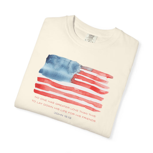 American Watercolor Flag T-Shirt