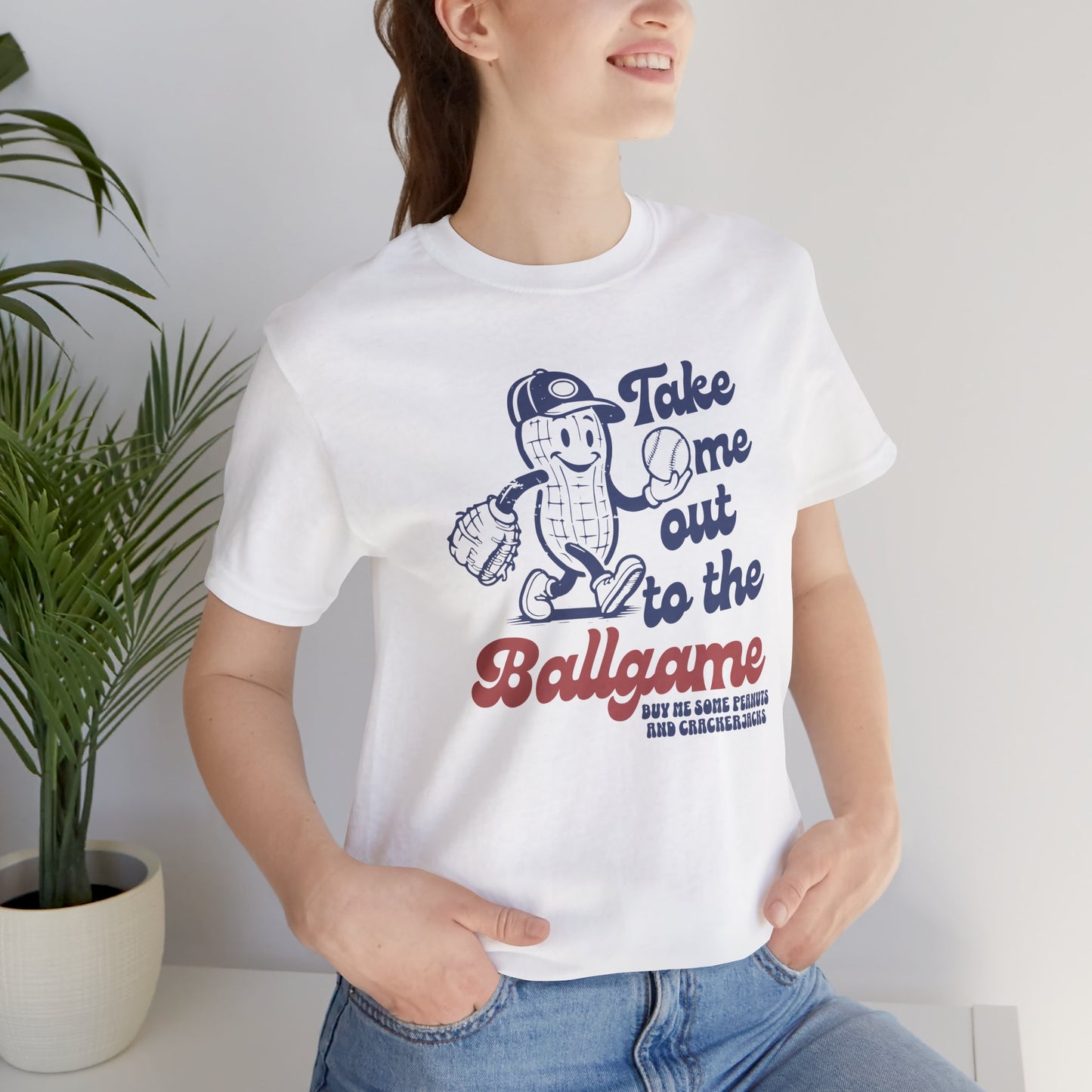 Baseball Tee — "Take Me Out to the Ballgame" Vintage Mascot T-Shirt