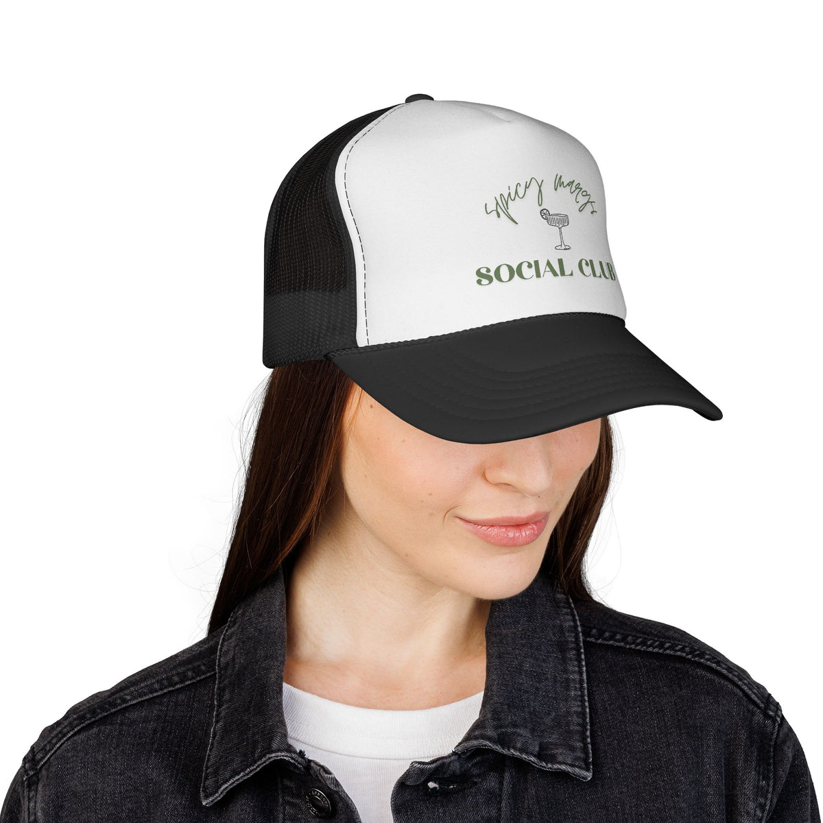 Trucker Cap — 'Spicy Margs' Social Club Embroidered Unisex Hat