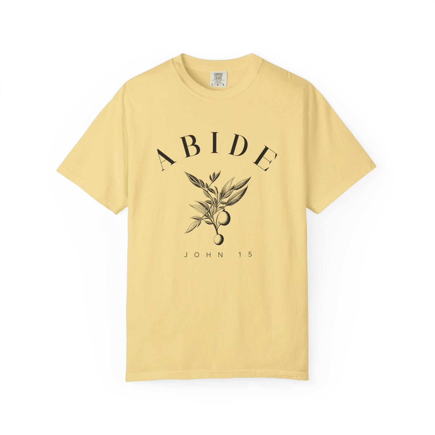 Abide Floral Tee — John 15 Inspirational T-Shirt