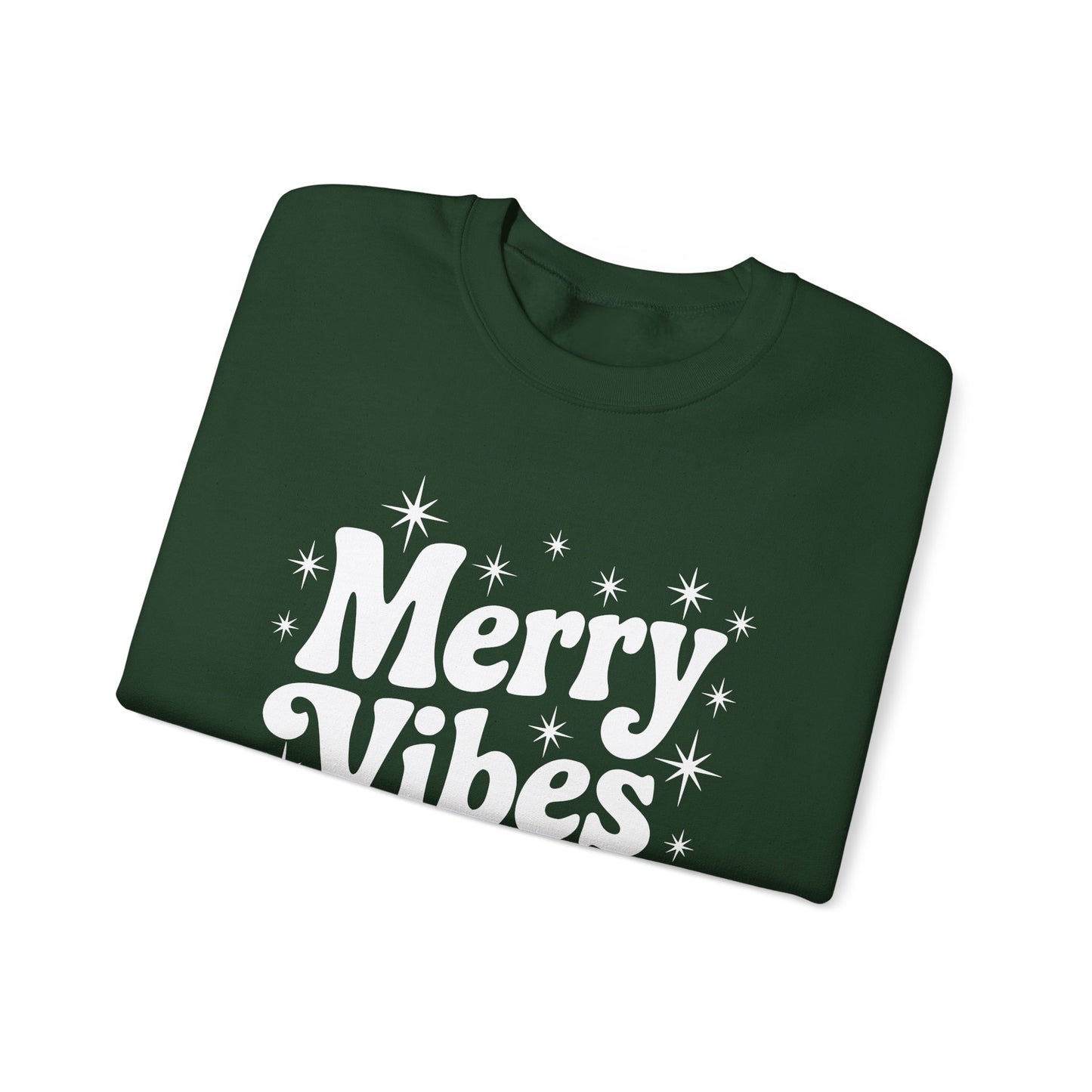 Merry Vibes Christmas Crewneck Sweatshirt