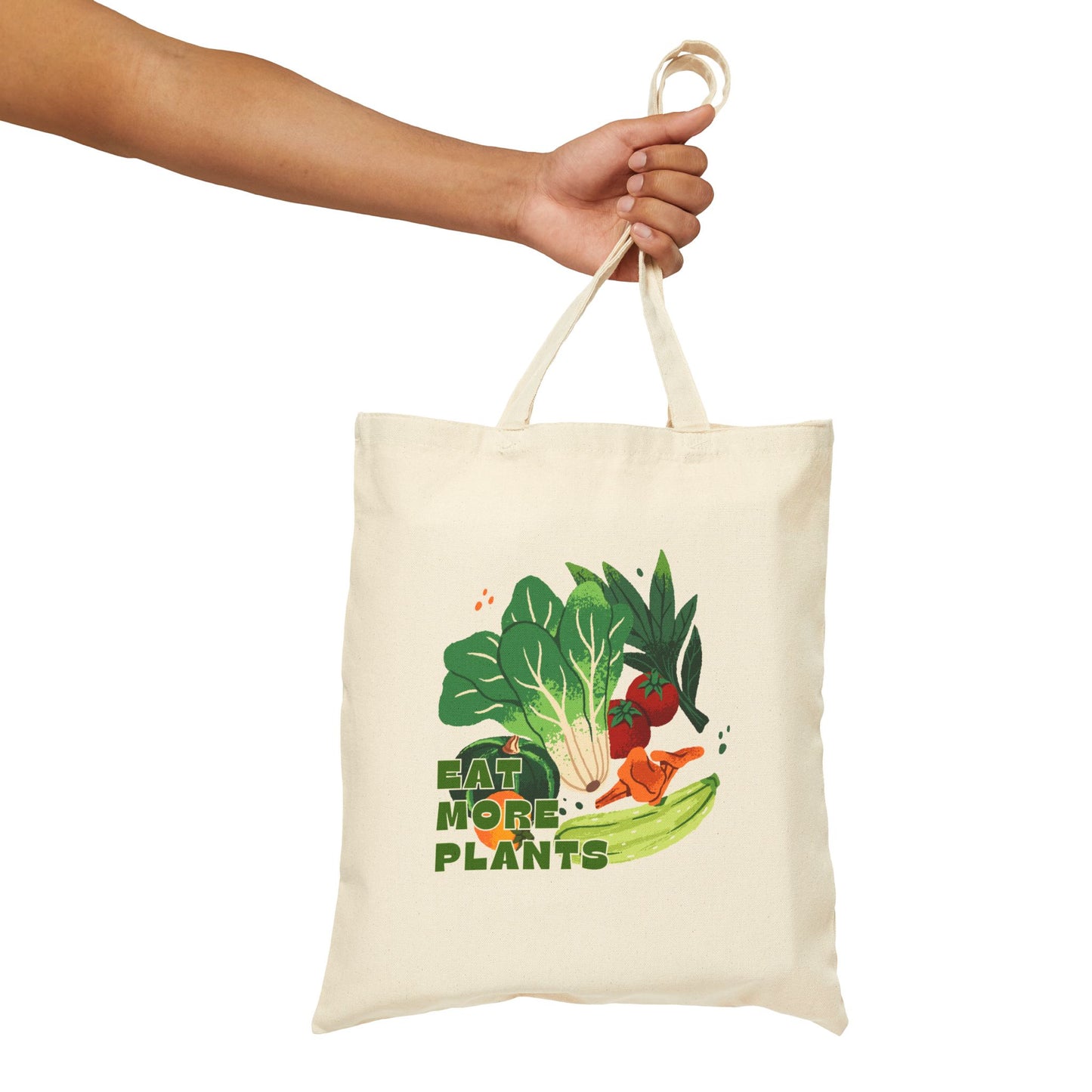 Tote Bag — Eat More Plants Canvas Grocery & Market Tote
