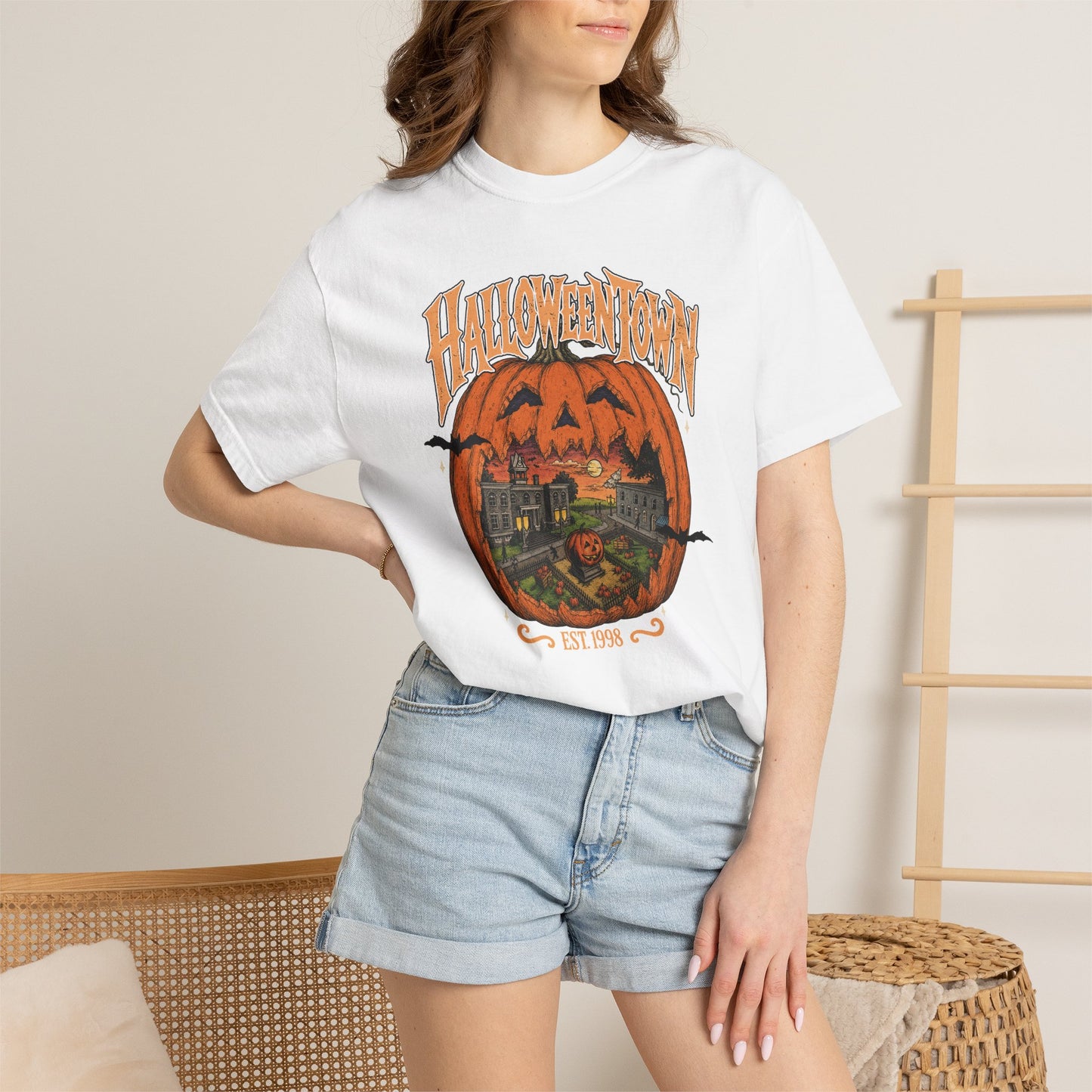Halloween Town Pumpkin Graphic T-Shirt
