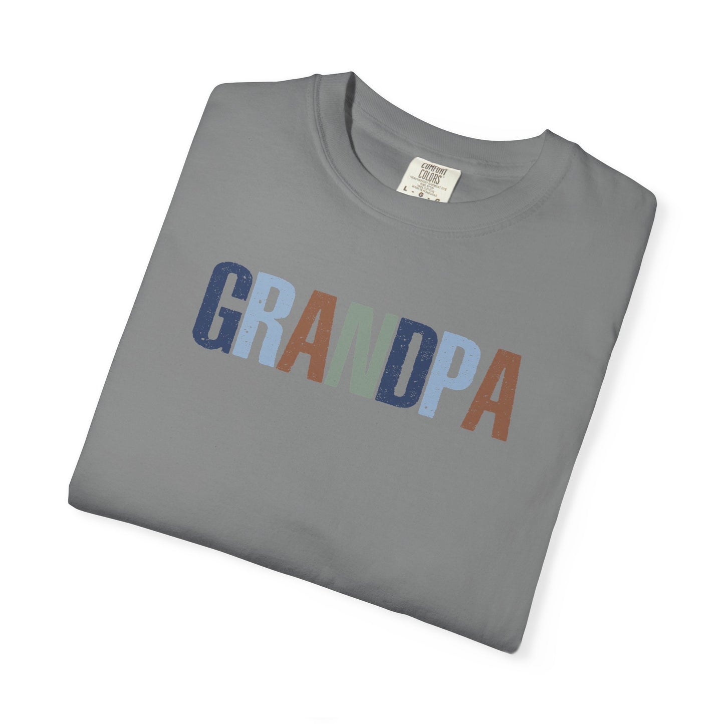 Grandpa Vintage Lettering T-Shirt — Comfortable Dad/Grandparent Gift for Father's Day