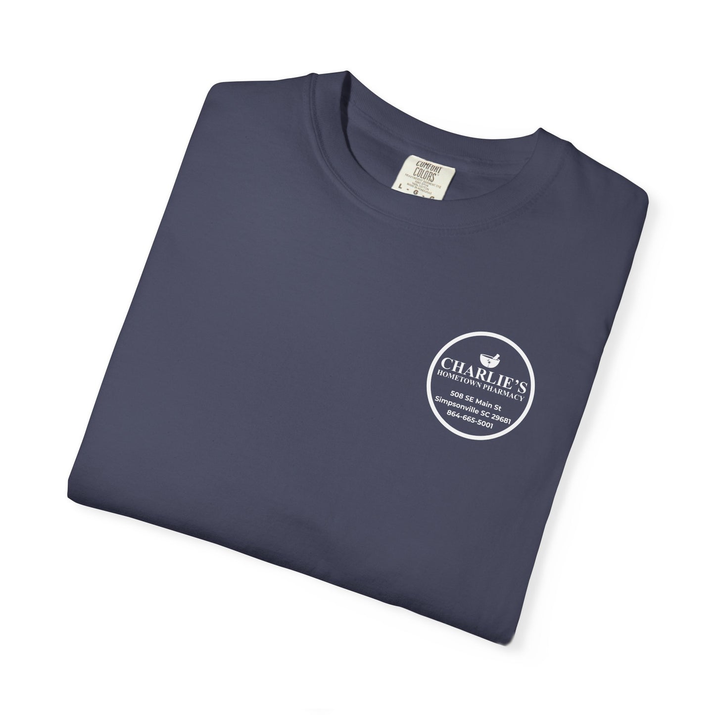 Pharmacy Logo T-Shirt — Charlie’s Hometown Pharmacy Logo Tee