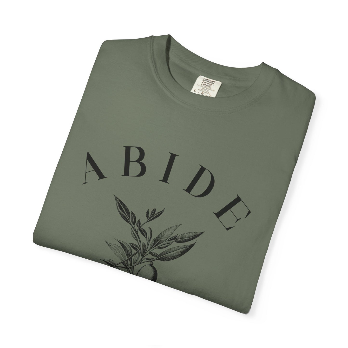 Abide Floral Tee — John 15 Inspirational T-Shirt