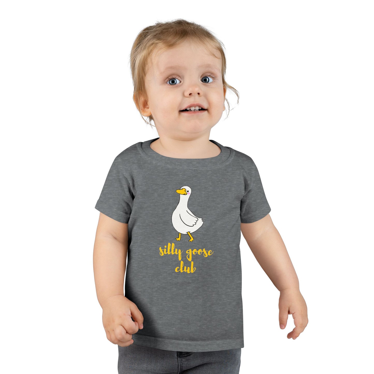 Toddler T-Shirt — Silly Goose Club Cute Cartoon Goose Kids Tee