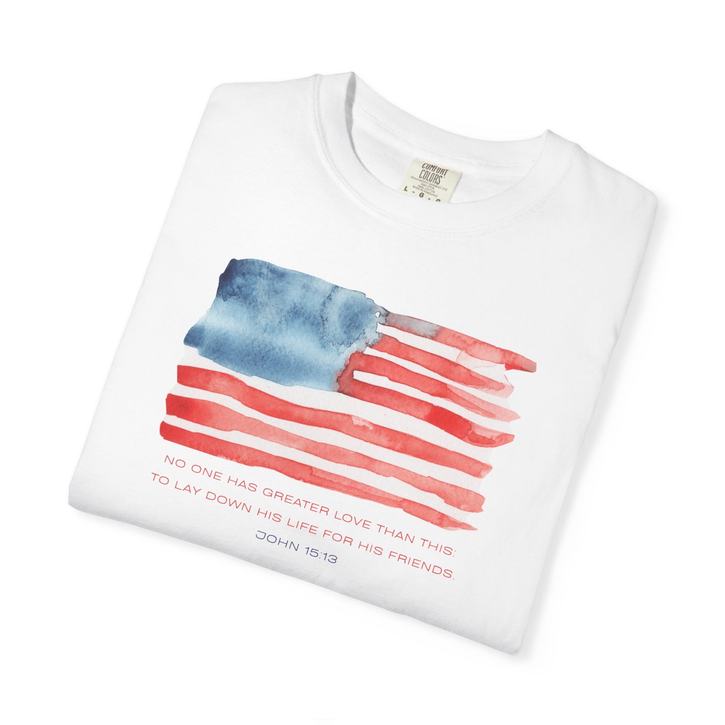 American Watercolor Flag T-Shirt