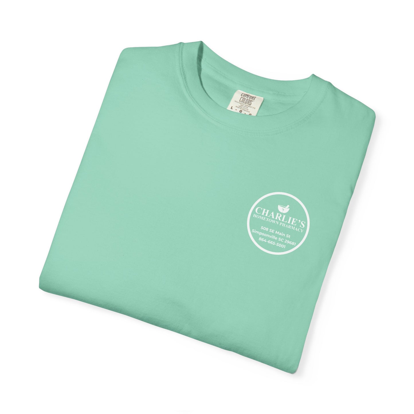 Pharmacy Logo T-Shirt — Charlie’s Hometown Pharmacy Logo Tee