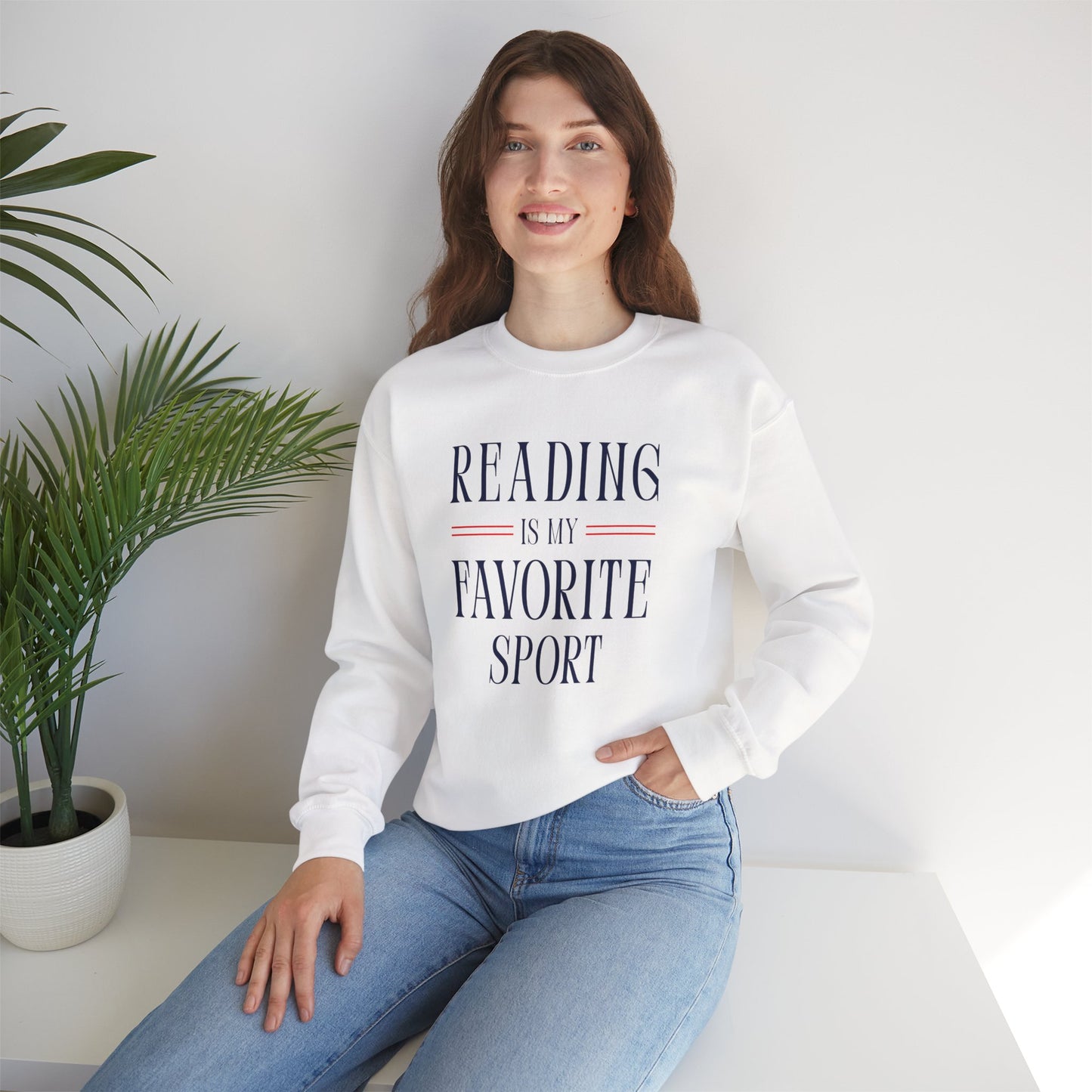 'Reading Is My Favorite Sport' Sweatshirt