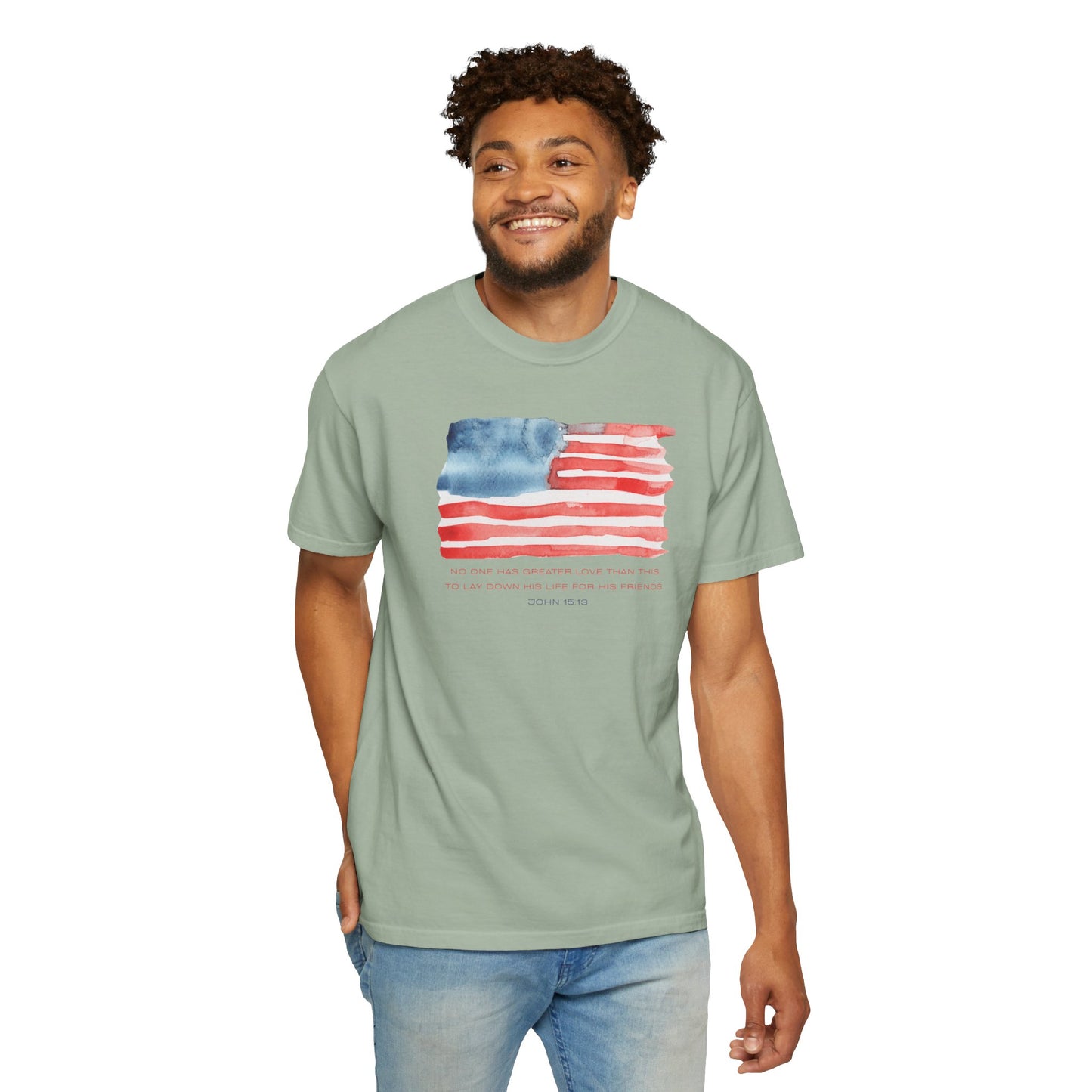 American Watercolor Flag T-Shirt