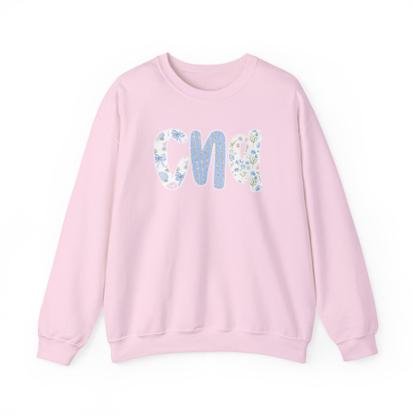 Floral CNA Crewneck Sweatshirt – Pastel Nurse Appreciation Pullover