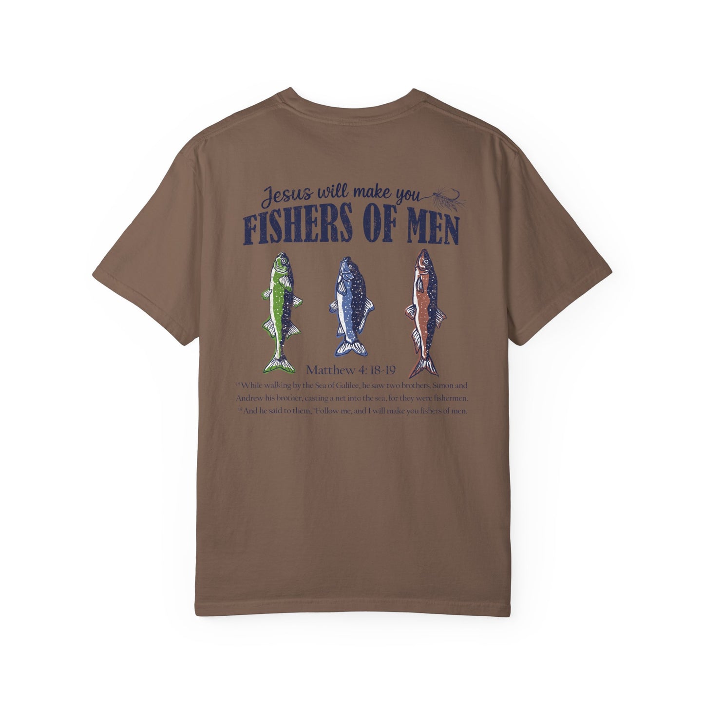 Fishers of Men T-Shirt — Christian Fishing Graphic Tee (Matthew 4:18-19)