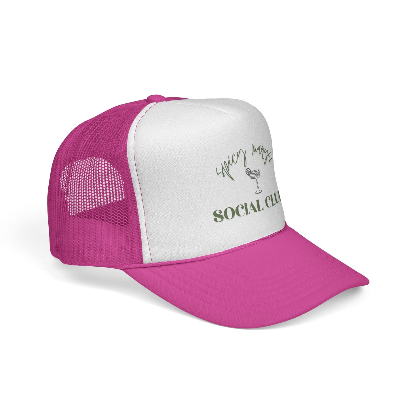 Trucker Cap — 'Spicy Margs' Social Club Embroidered Unisex Hat