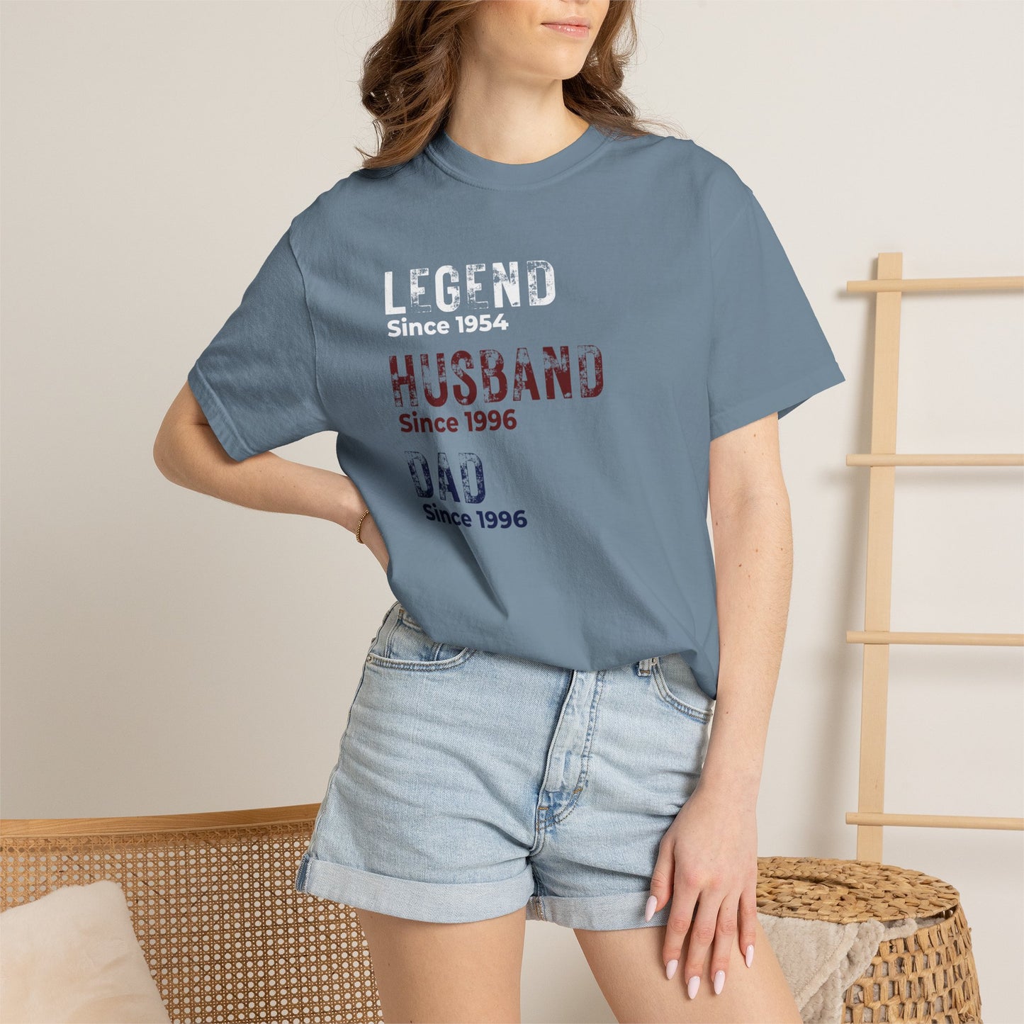 CUSTOM Legend, Husband, Dad T-Shirt — Vintage Tribute Tee