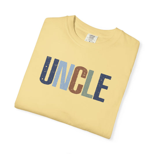 Uncle Graphic T-Shirt — Vintage Americana Lettering Tee for Dads & Family Gifts