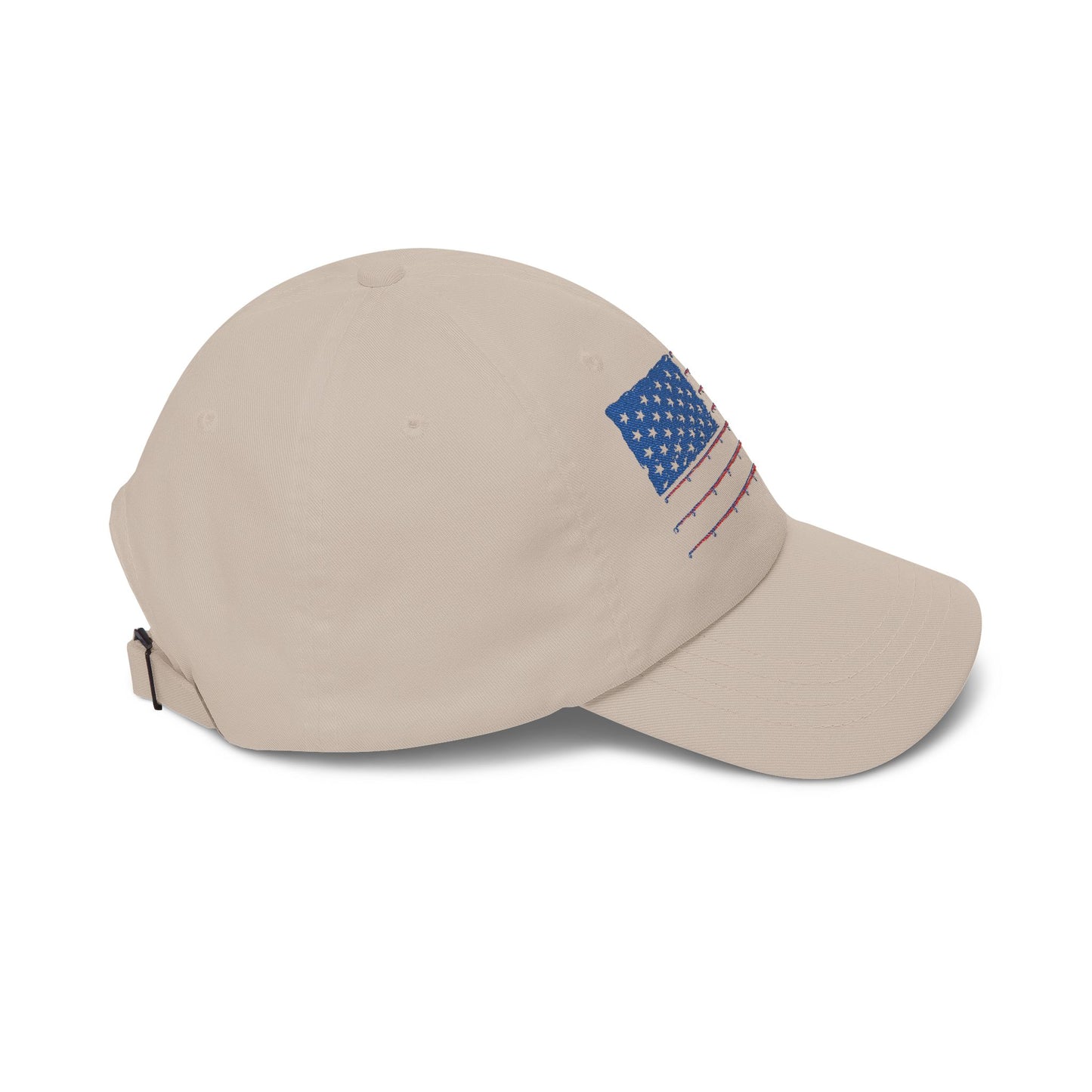 Dad Cap — Distressed American Flag Embroidered Baseball Hat