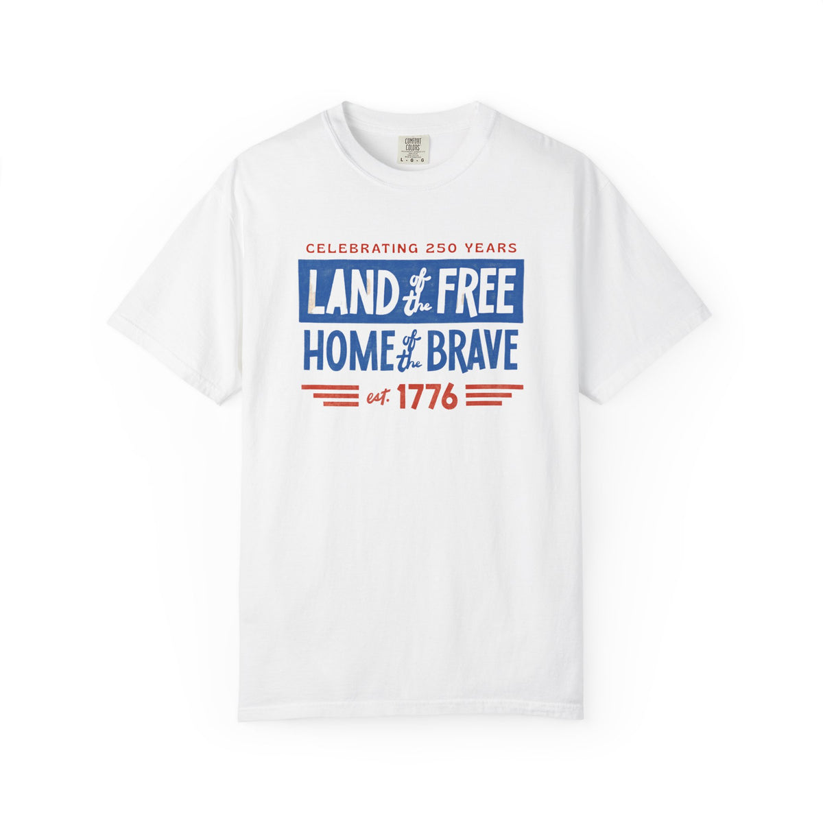 Patriotic 'Land of the Free, Home of the Brave' T-Shirt