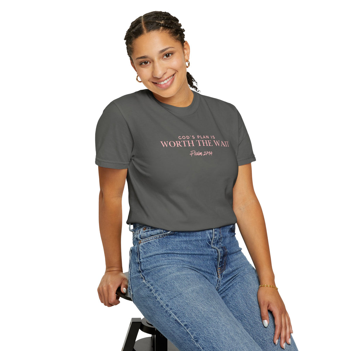 Worth the Wait T-Shirt — 'God & Grace' Inspirational Faith Tee