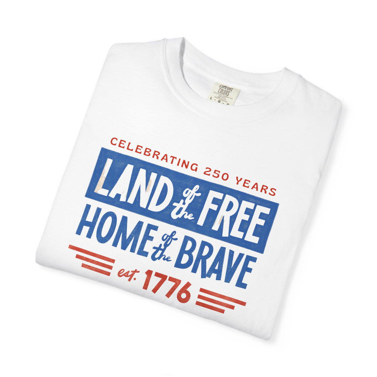 Patriotic 'Land of the Free, Home of the Brave' T-Shirt