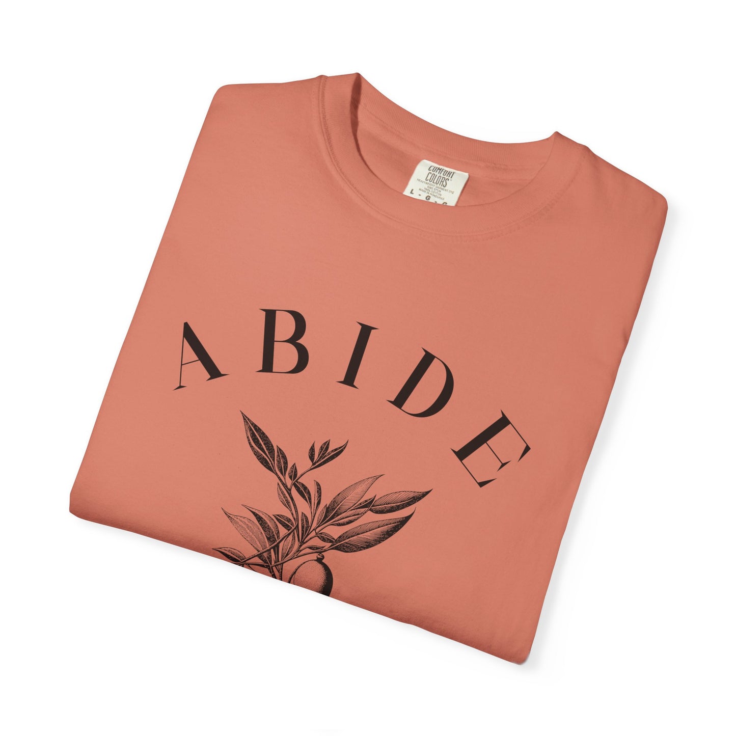 Abide Floral Tee — John 15 Inspirational T-Shirt