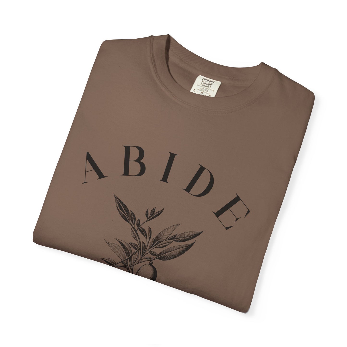 Abide Floral Tee — John 15 Inspirational T-Shirt