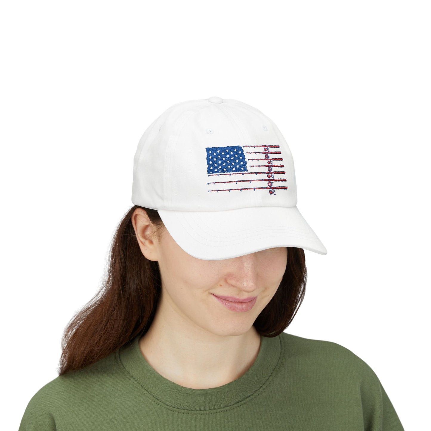 Dad Cap — Distressed American Flag Embroidered Baseball Hat