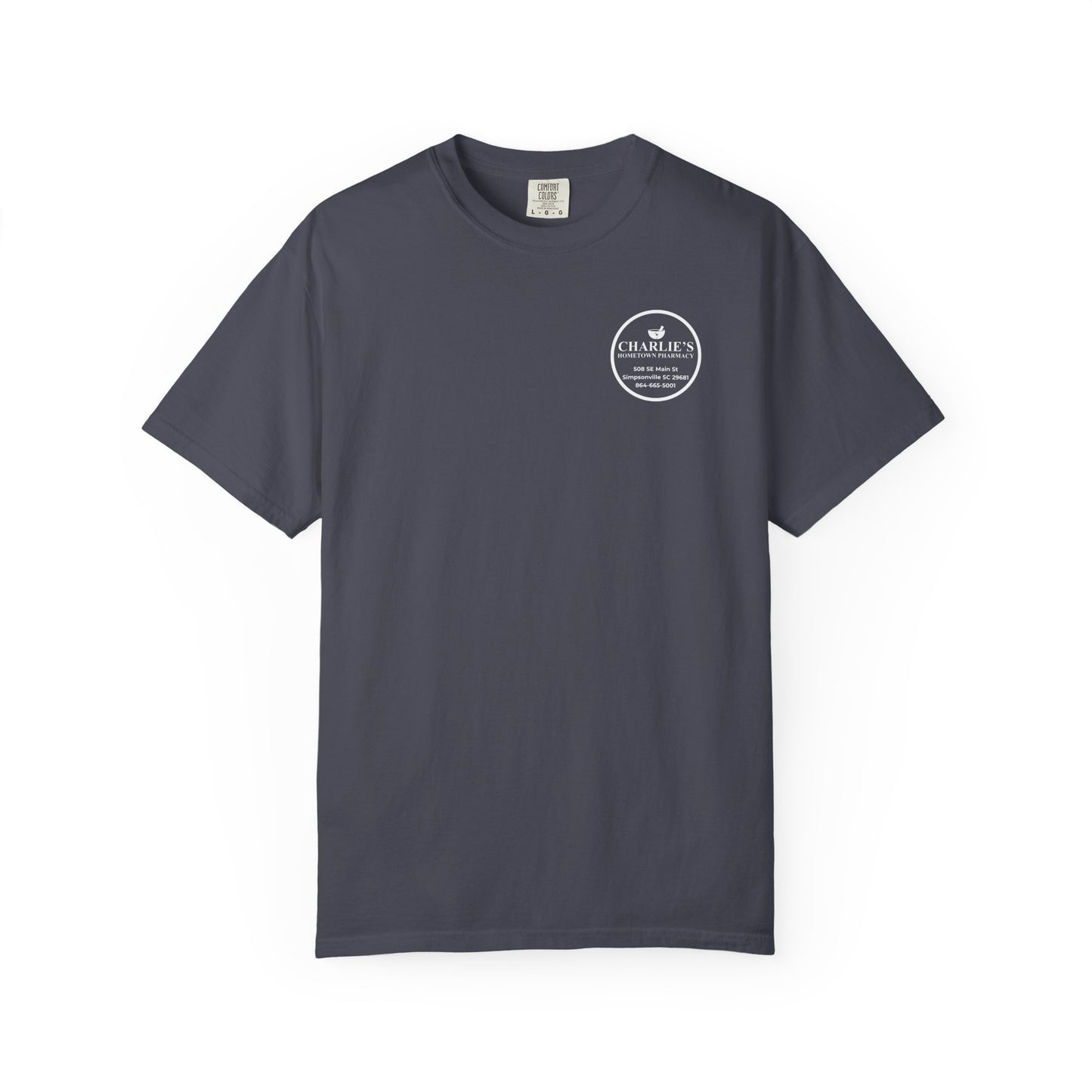 Pharmacy Logo T-Shirt — Charlie’s Hometown Pharmacy Logo Tee