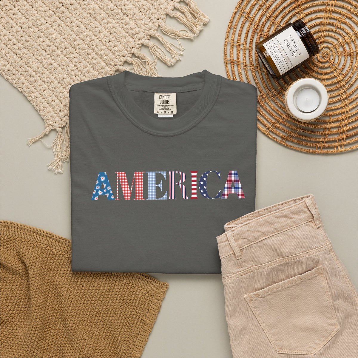 America Patriotic T-Shirt — Stars & Stripes Graphic Tee