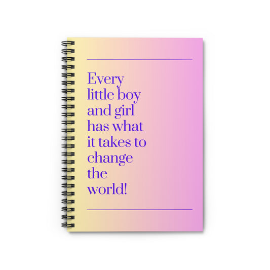 Pink & Purple Kids' Spiral Notebook